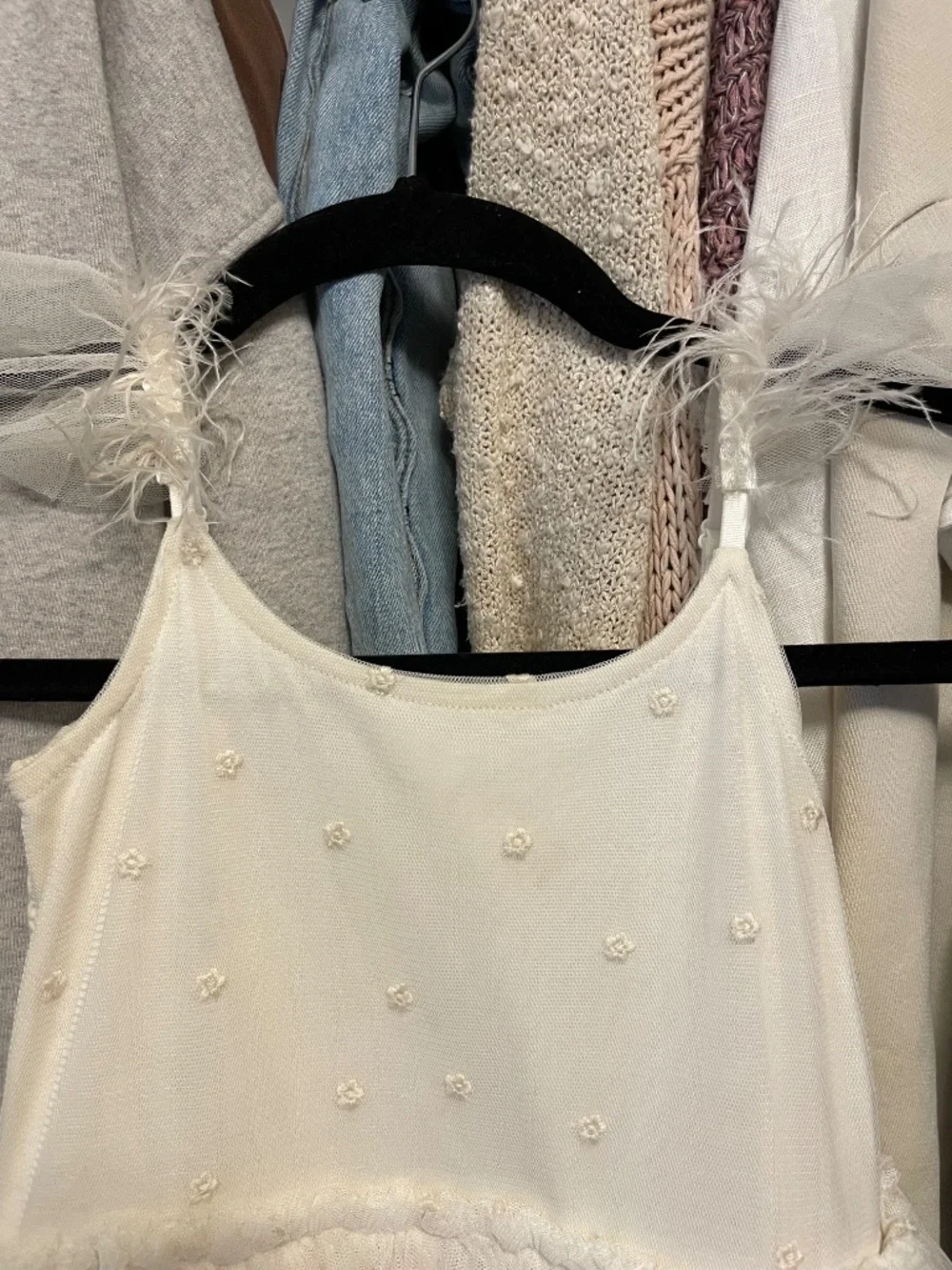 Noralee flower girl tulle ivory dress size 6 - Picture 2 of 7